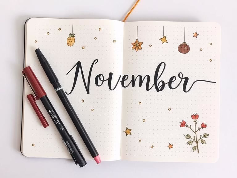 November bullet journal